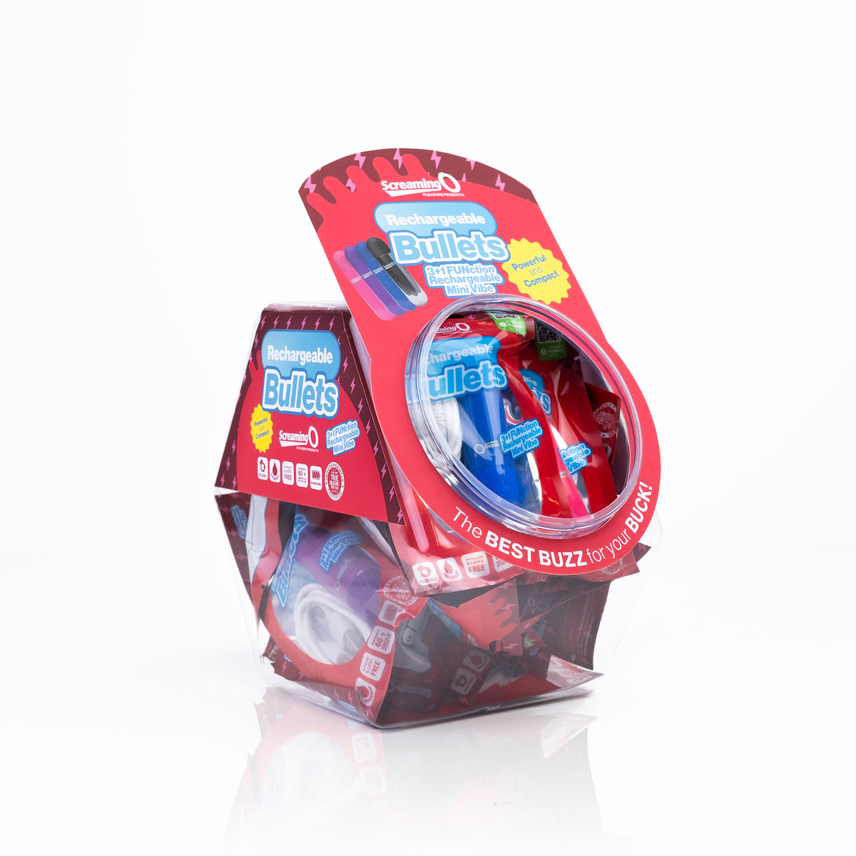 Screaming O Rechargeable Bullets in Candy Bowl - Assorted