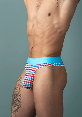 Soo Cumfy Gingham Thong Gingha Large Xl
