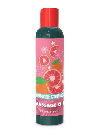 Holiday Massage Oil, Winter Citrus, 4oz