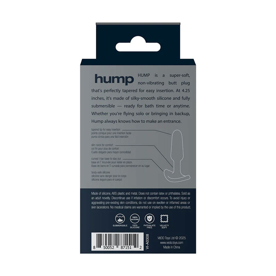 Hump Silicone Anal Plug - Black TruLuv Novelties Hump Silicone Anal Plug - Black TruLuv Novelties