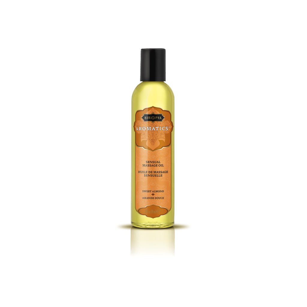 Aromatics Massage Oil - Sweet Almond - 2 Fl Oz - TruLuv Novelties