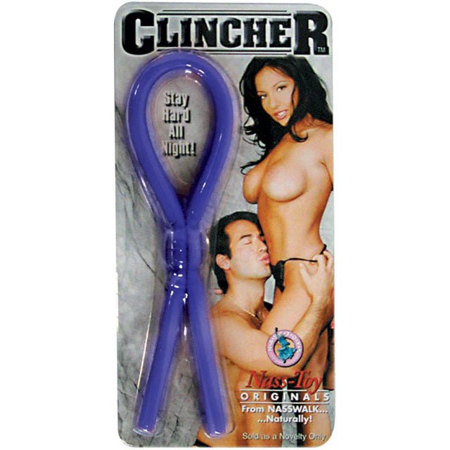 Clincher Adjustable Cock Ring (Blue) Lasso/Bolo