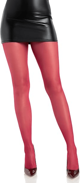 Lycra Sheer to Waist Support Pantyhose - Os - Burgundy
