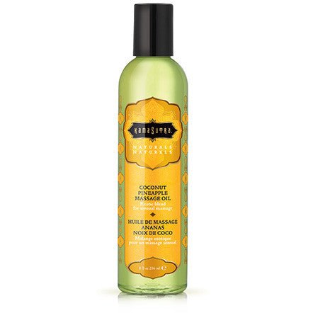 Naturals Massage Oil - Coconut Pineapple 8 Fl Oz - TruLuv Novelties