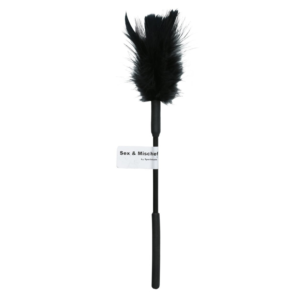 Sex and Mischief Feather Tickler - Black - TruLuv Novelties