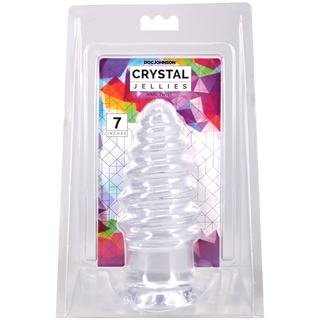 Crystal Jellies - Anal Twist - 7 Inch Clear