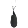 10x Vibrating Silicone Teardrop Necklace - Black - TruLuv Novelties