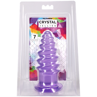Crystal Jellies - Anal Twist - 7 Inch Purple