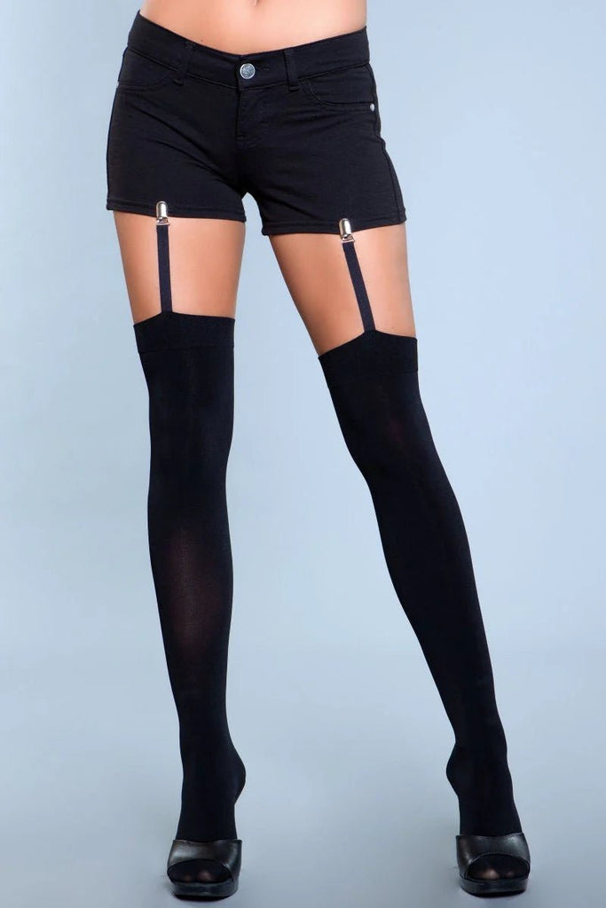 1928 Hanging On Clip Garter Thigh Highs - TruLuv Novelties