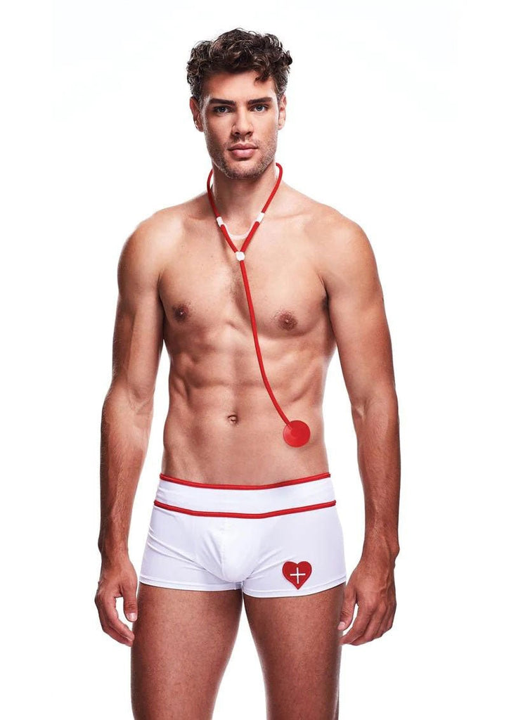 2 Piece Doctor Love Set - White - TruLuv Novelties