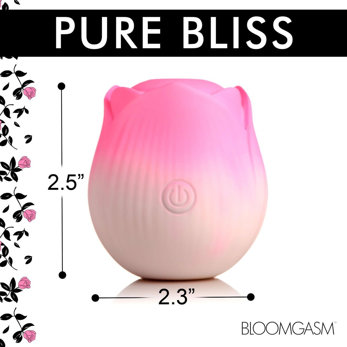 Pulsing Petals Throbbing Rose Stimulator - Pink