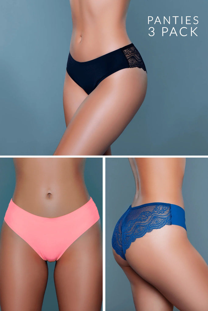22083PK Arden Cheeky Panty Pack - TruLuv Novelties