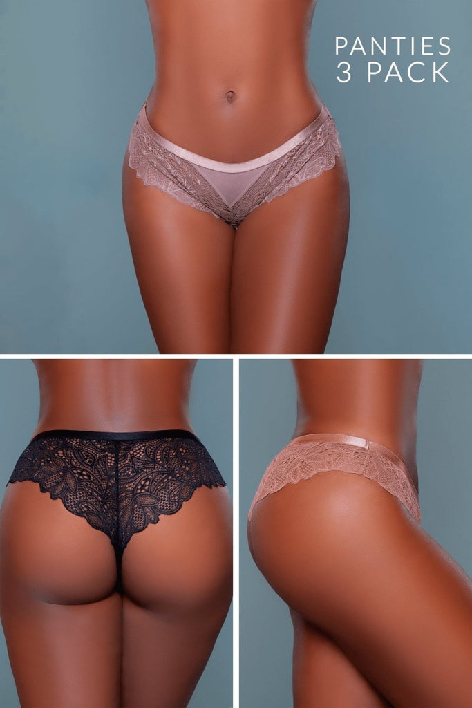 2212A3PK Wren Cheeky 3 Pack - TruLuv Novelties
