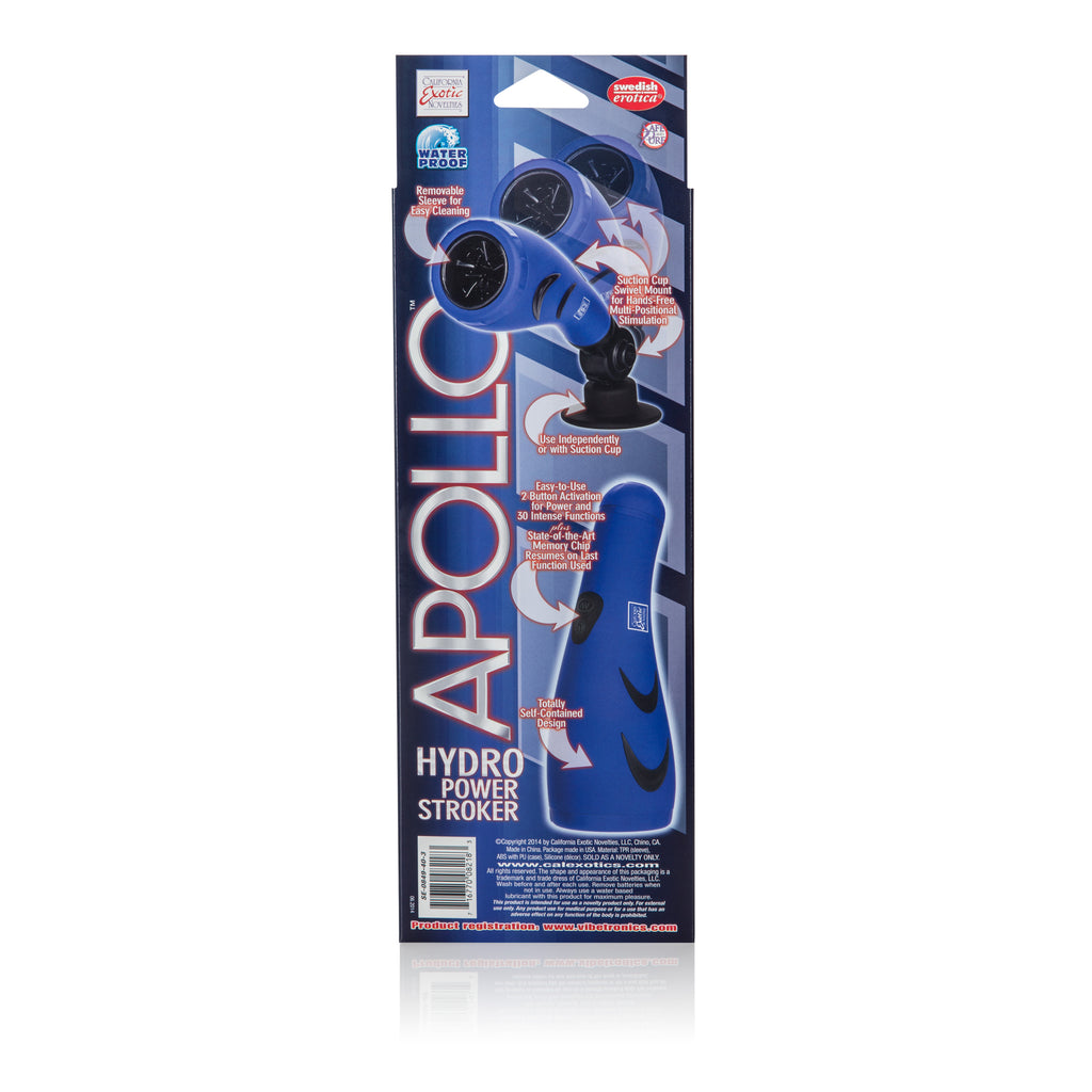 apollo hydro power stroker vibrating male masturbator with suction cup Apollo Hydro Power Stroker main image 1