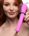 5 Star 9x Pulsing G-Spot Silicone Vibrator - Pink - TruLuv Novelties