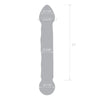 6.5 Inch Full Tip Textured Glass Dildo - TruLuv Novelties