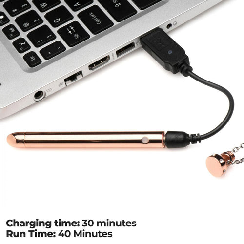 7x Vibrating Necklace - Rose Gold - TruLuv Novelties