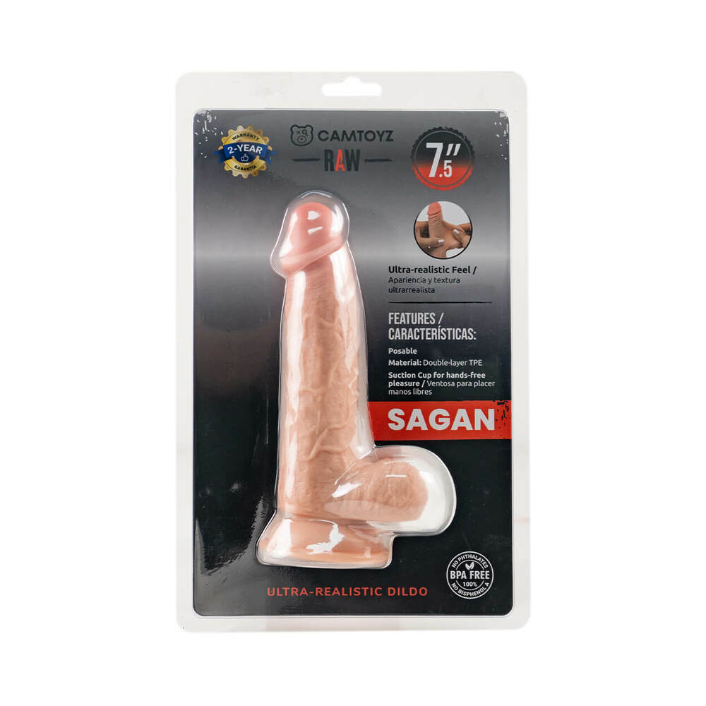 Camtoyz Raw Sagan Small Ultra-Realistic 7.5 in. Dual Density Dildo