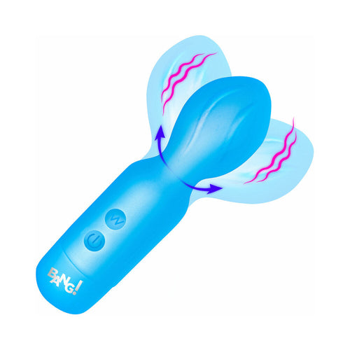 BANG! Vibrating Silicone Mini Wand Blue