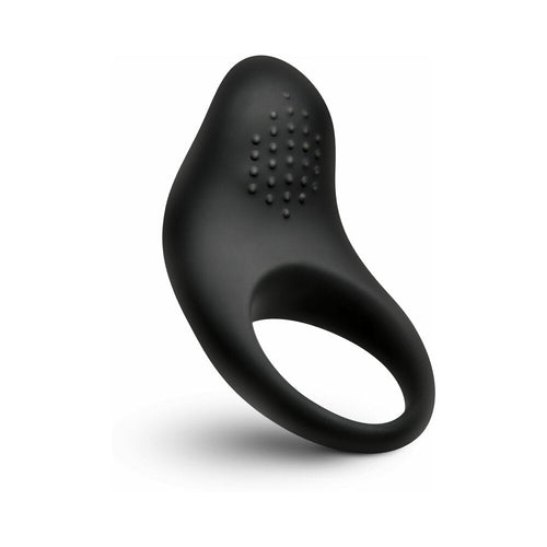 BANG! Vibrating Silicone Cock Ring Black