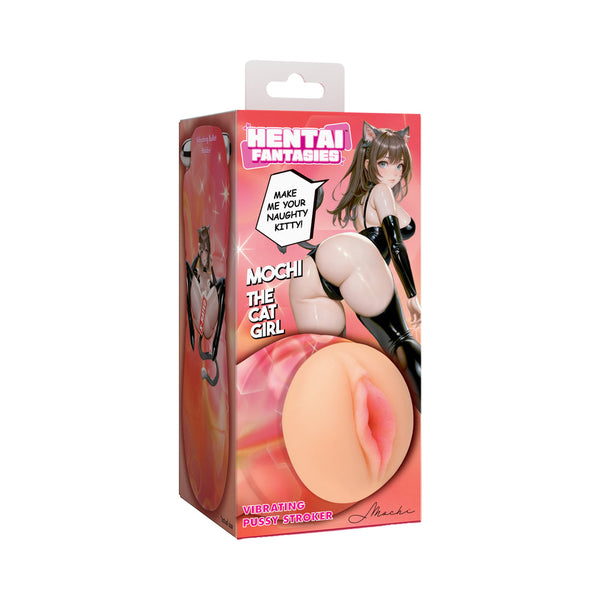 Hentai Fantasies Mochi the Cat Girl Vibrating Pussy Stroker