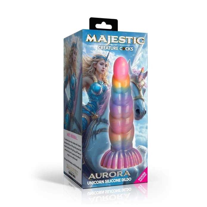 Aurora Unicorn Silicone Dildo