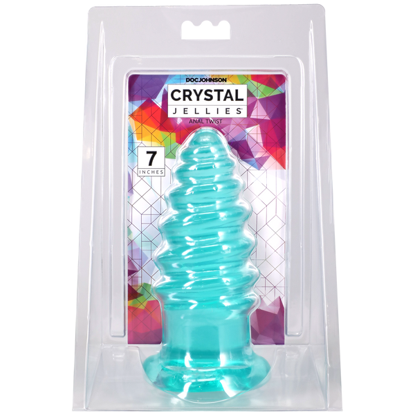 Crystal Jellies - Anal Twist - 7 Inch Teal