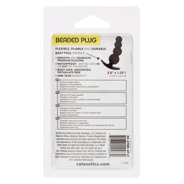 Boundless Beaded Plug Black