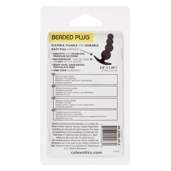 Boundless Beaded Plug Black