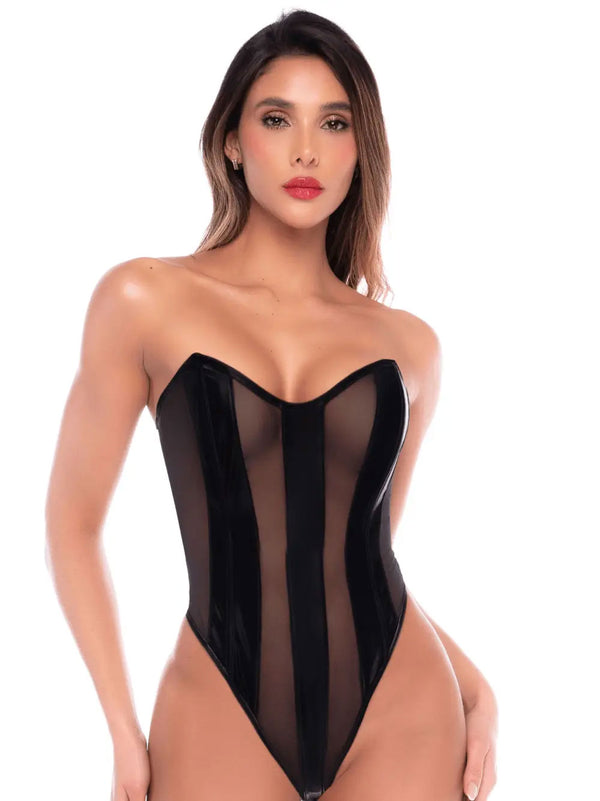 Bodysuit Liquid Black Large/extra Large