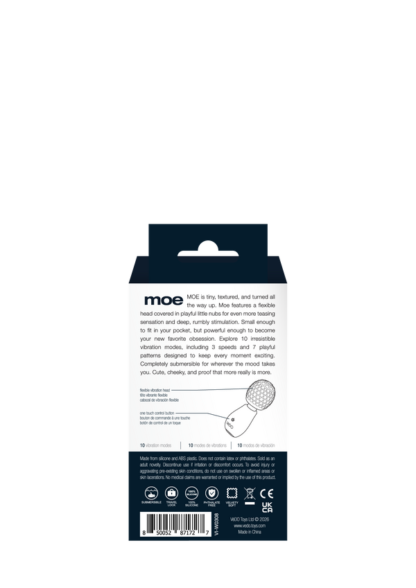 Moe Rechargeable Extra Mini Wand Black