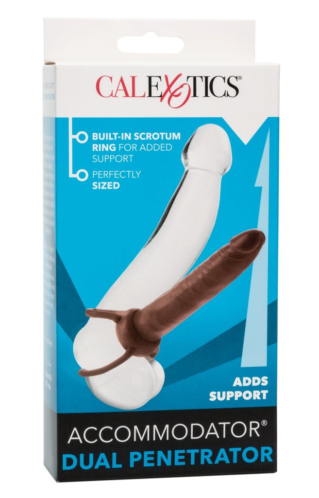 Accommodator Dual Penetrator - Brown - TruLuv Novelties