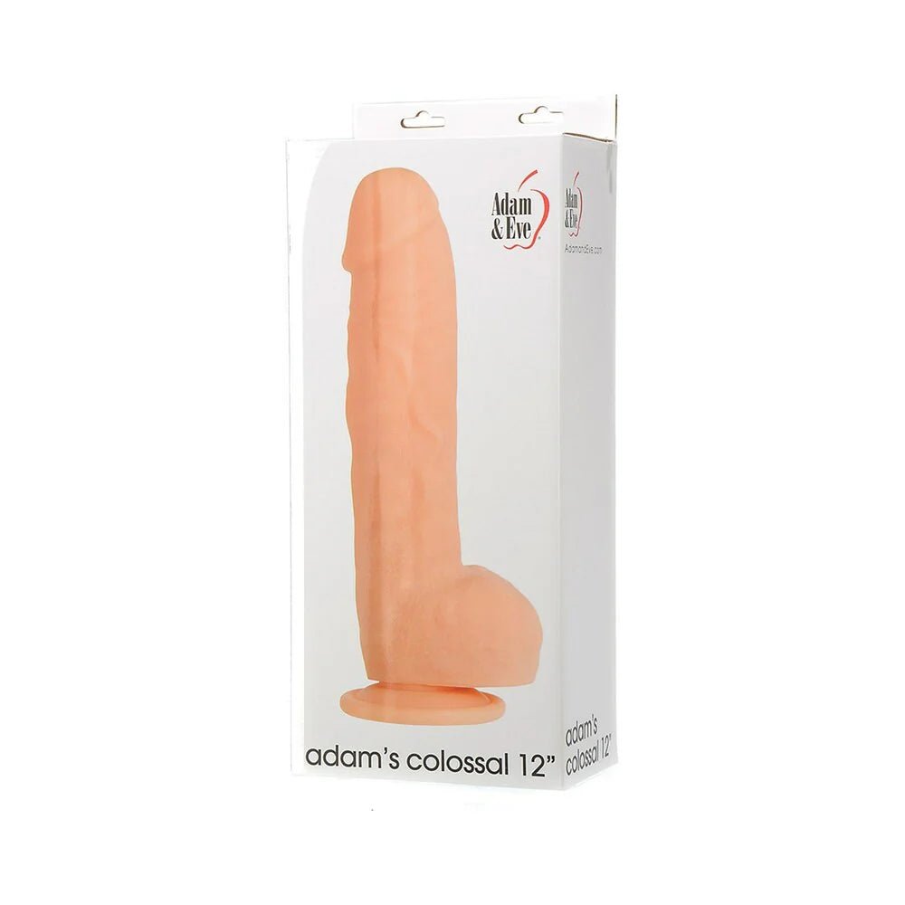 Adam & Eve Adam's Colossal 12 in. Dildo Beige - TruLuv Novelties