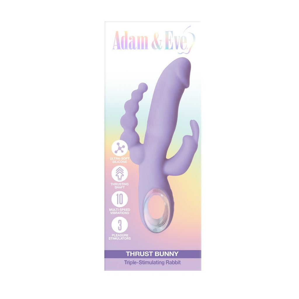 Adam & Eve Thrust Bunny Triple-Stimulating Rabbit - TruLuv Novelties