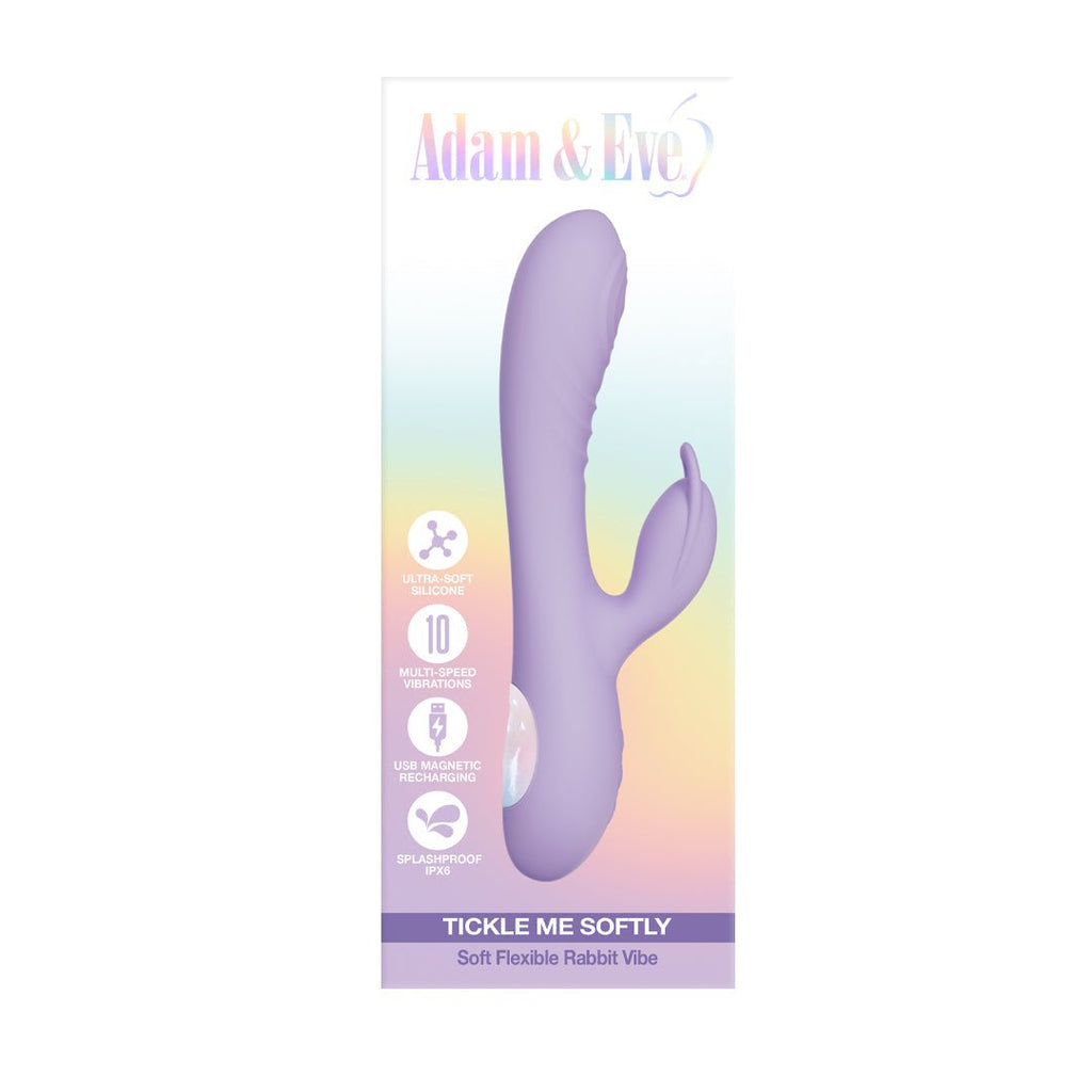Adam & Eve Tickle Me Softly Soft Flexible Rabbit Vibe - TruLuv Novelties
