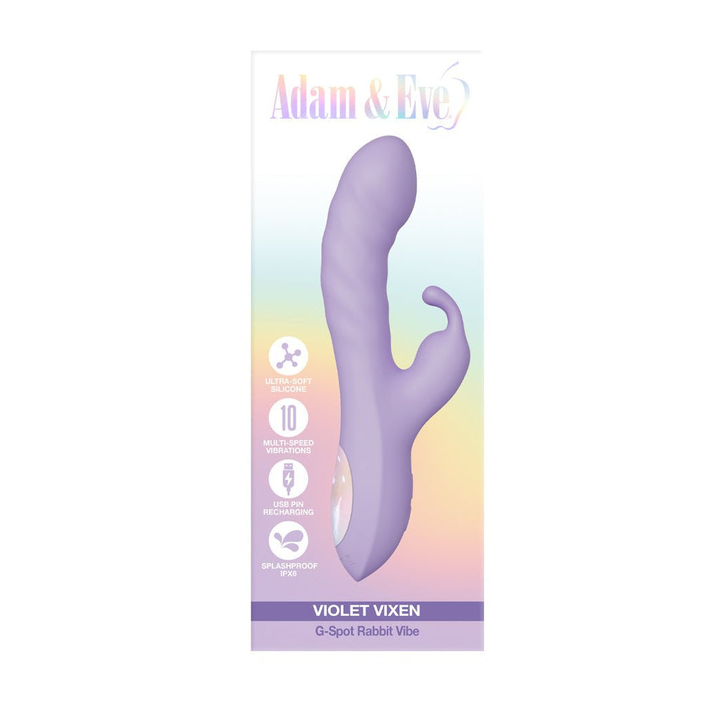 Adam & Eve Violet Vixen G-Spot Rabbit Vibe - TruLuv Novelties