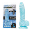 Addiction Silicone Toy Collection Luke 7.5 in. Dildo Glow in the Dark Blue - TruLuv Novelties