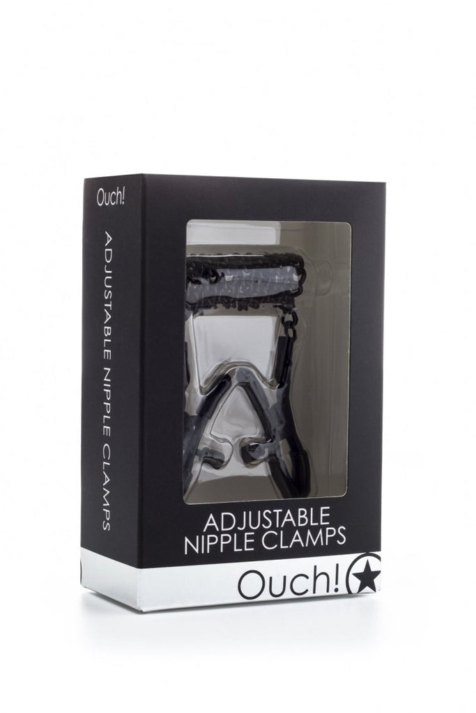 Adjustable Nipple Clamps - Black - TruLuv Novelties