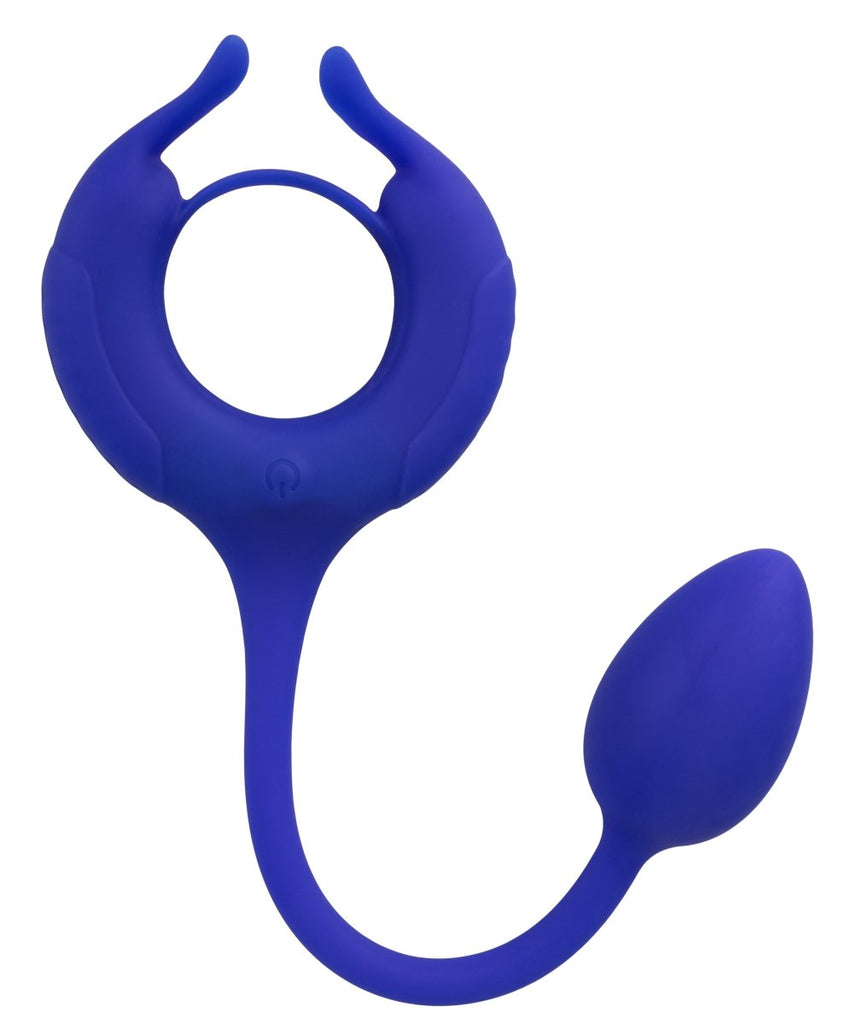 Admiral Plug and Play Weighted Cock Ring - Blue - TruLuv Novelties