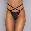 Adore Panty - Cherished - One Size - Black - TruLuv Novelties