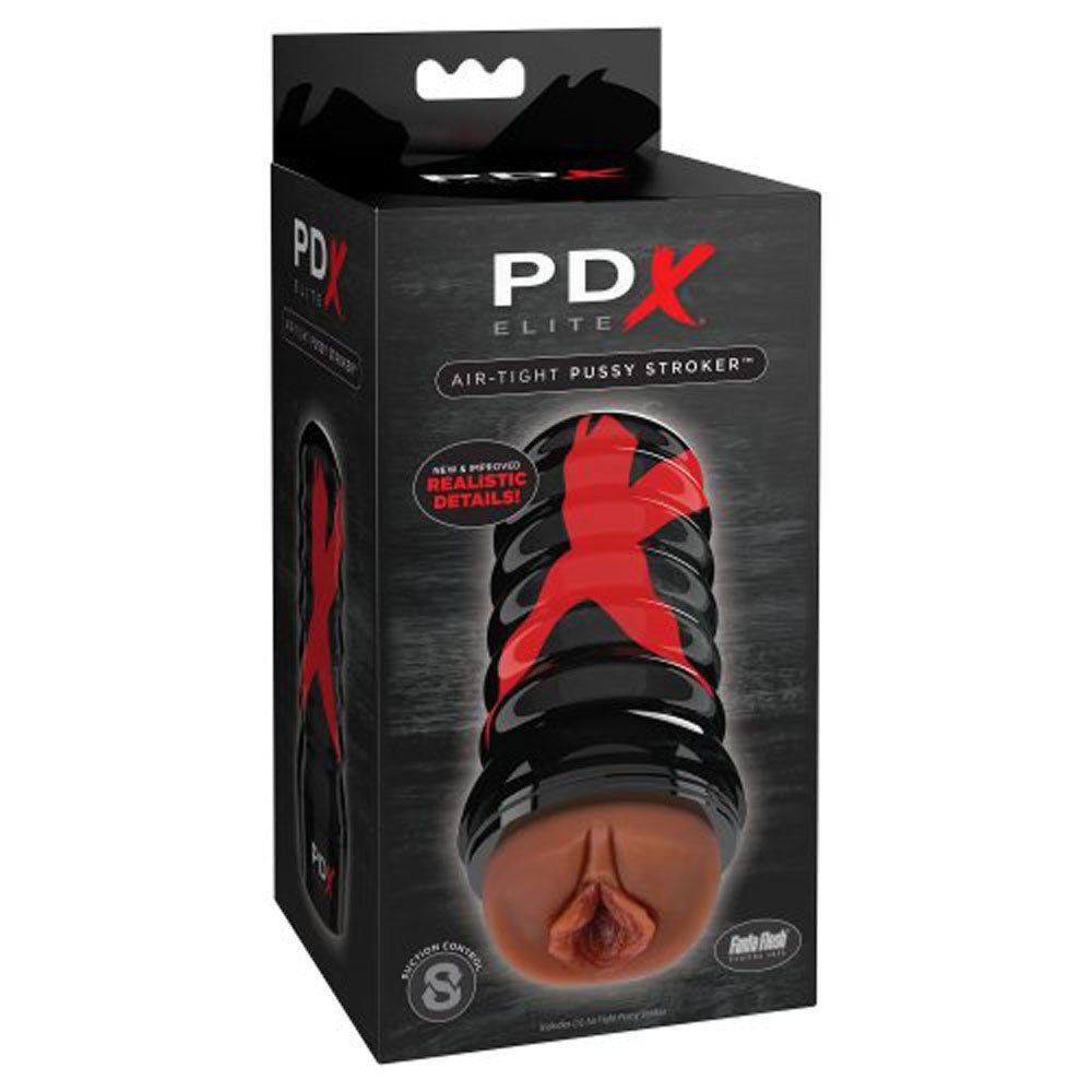 Air - Tight Pussy Stroker - Brown - TruLuv Novelties