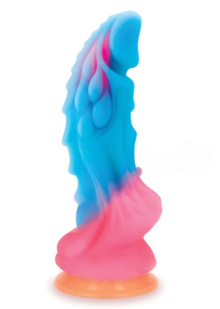 Alien Nation Dragon Silicone Glow in the Dark Creature Dildo - Multicolor - TruLuv Novelties