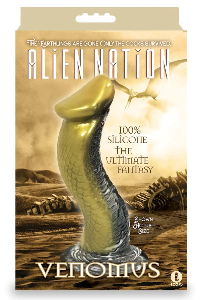 Alien Nation Venomus Silicone Creature Dildo - Gold - TruLuv Novelties