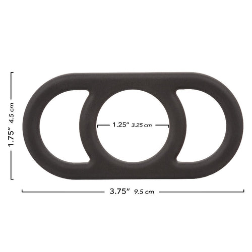 Alpha Liquid Silicone Commander Ring - Black - TruLuv Novelties