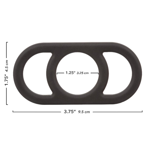 Alpha Liquid Silicone Commander Ring - Black - TruLuv Novelties