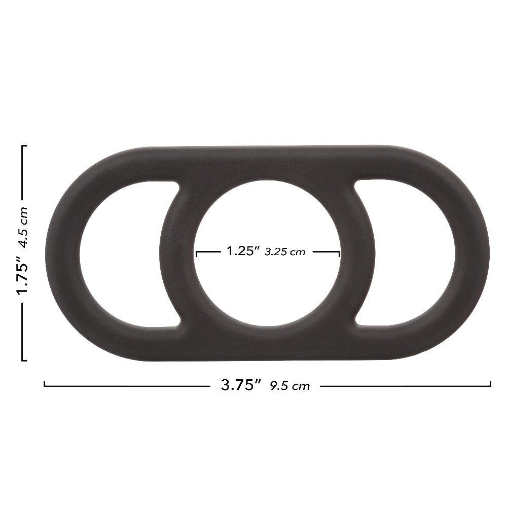 Alpha Liquid Silicone Commander Ring - Black - TruLuv Novelties
