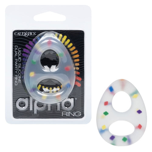 Alpha Liquid Silicone Dual Party Ring - TruLuv Novelties