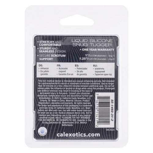 Alpha Liquid Silicone Snug Tugger - Black - TruLuv Novelties