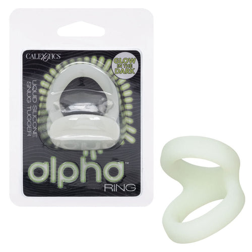Alpha Liquid Silicone Snug Tugger - Glow - in - the - Dark - TruLuv Novelties