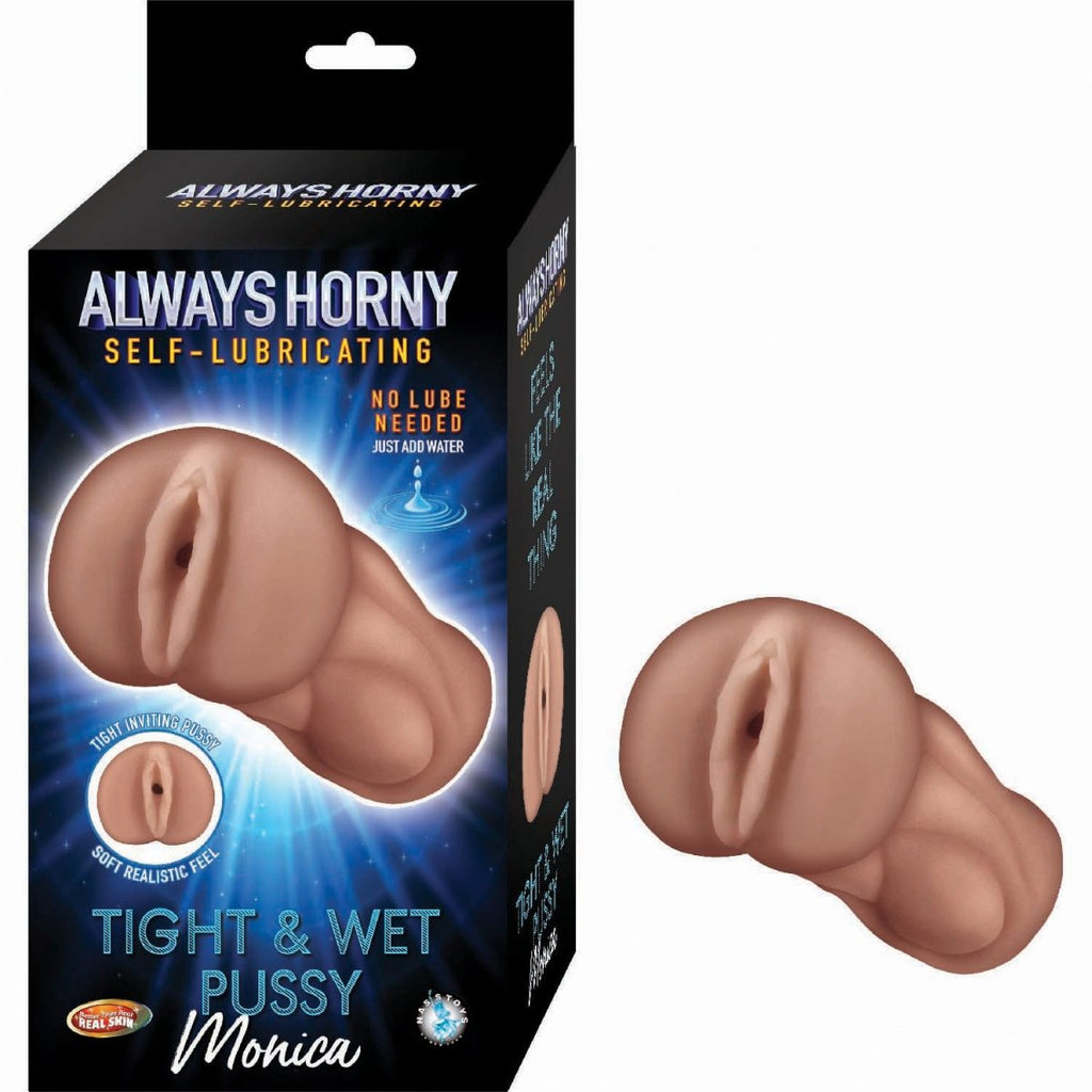 Always Horny Self - Lubricating Masturbator Monica - Brown - TruLuv Novelties